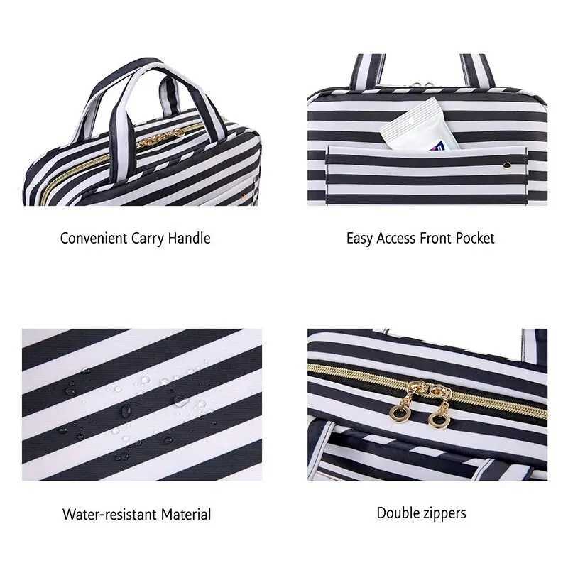 Waterproof Toiletry Bag Handheld Cosmetic Storage Toiletry Set Travel Organizer Bag With Hooks For Men And WomenXJ241206