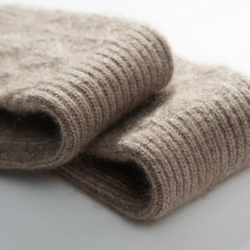 Winter womens 100% cashmere long gloves 25cm fine knitted fingerless gloves Y2k gloves half finger long arm heater 241206