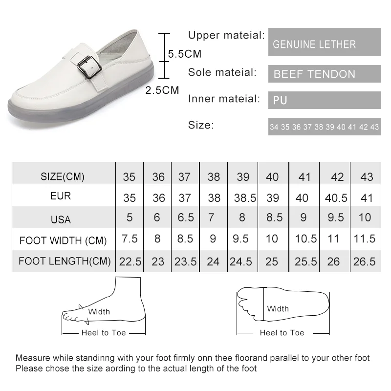 AIYUQI Loafers Woman Genuine Leather Spring New Student Sneakers Girl Flat Large Size Nurse Shoes Girl
