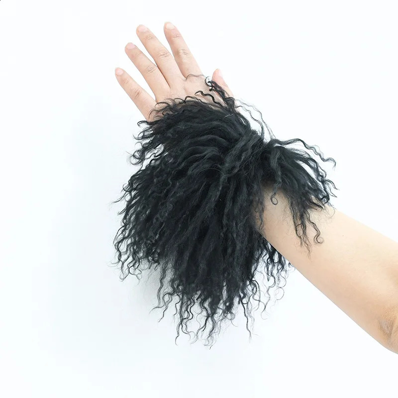 ly arrived colorful long haired womens fur arms warm wrists real Mongolian sheepskin cuffs CX-A-47Z 241206