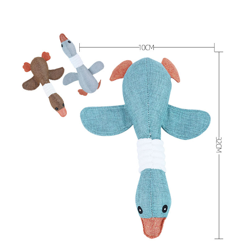Dog Toys for Aggressive Chewers Indestructible Large Breed and Squeaky Geese for Large Small Medium Dogs Toys Accessories