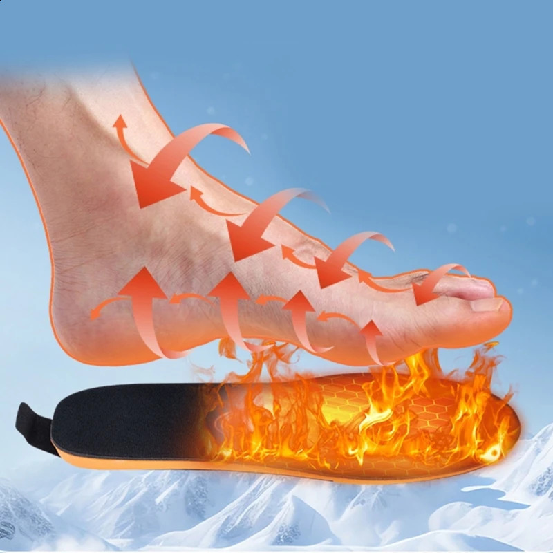 Electric Heated Insoles for Men and Women Unisex Shoe Pad Washable and Cuttable Foot Warmer for Outdoor Sports Winter 241205