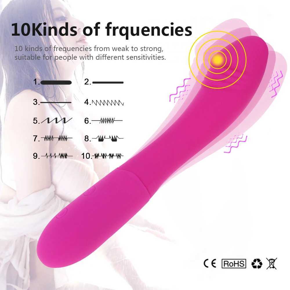 10 Modes Real Dildo G Spot Vibrator for Women Soft Female Vagina Clitoris Stimulator Massager Masturbator Sex Products for AdultXJ241206