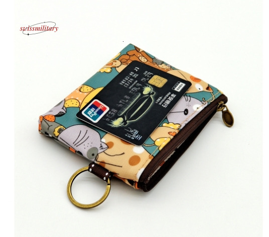 2024 new printed laminated cartoon coin purse, anti fouling and waterproof lipstick coin storage bag, women's bag, middle bag #6 swissmilitary