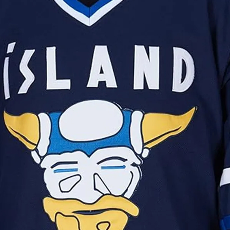 Gunnar Stahl Mens Mighty Ducks 9 Iceland Hockey Jersey Movie Ice Hockey Jerseys Embroidered S-XXXL In Stock