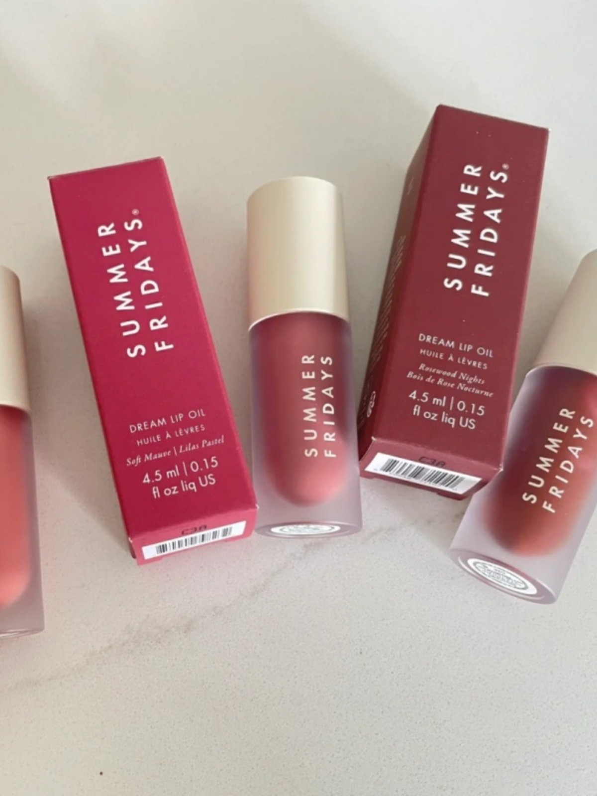 New Wholesale Summer Fridays Dream Oil Pink Cloud 45g Lipgloss Liquid Lipstick Moisturize Smooth Makeup Lips Glaze Butter Lip Balm Dreams 4 Color CL25