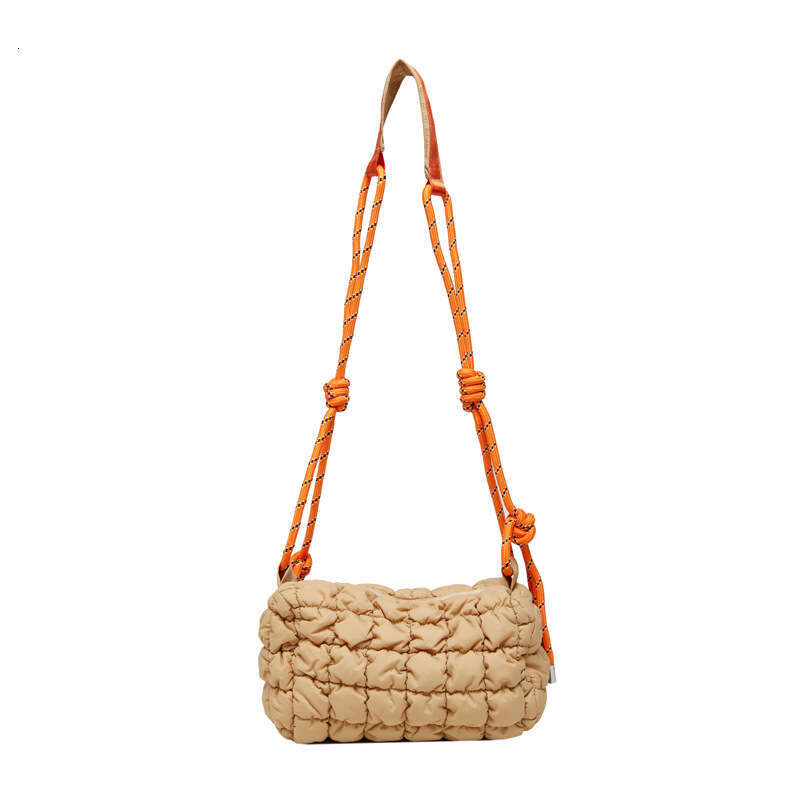 White Ditch Women's Summer High-End New Lightweight Nylon Crossbody Cloud Large Capacity Pillow Bag, Fashionable Quality Classic B2