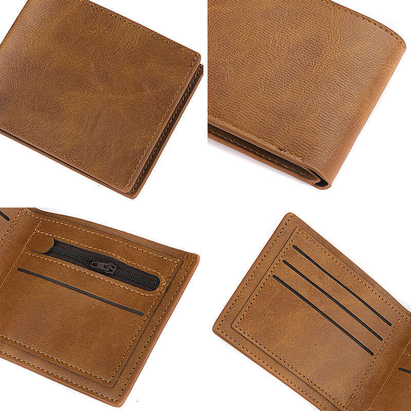 Wholesale Of Horizontal Short Men's Student Vintage Wallets, Fashionable And Classic Quality