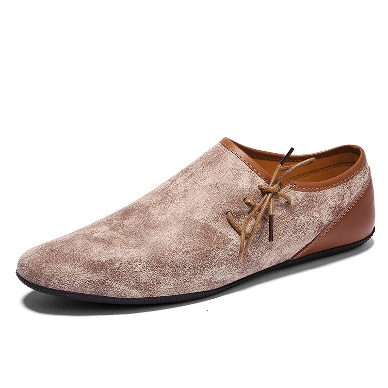 Summer Men Shoes Casual Breathable Soft Mens Loafers Light Leather Shoes Flats Fashion Slip-On Driving Shoes Zapatillas Hombre 241206