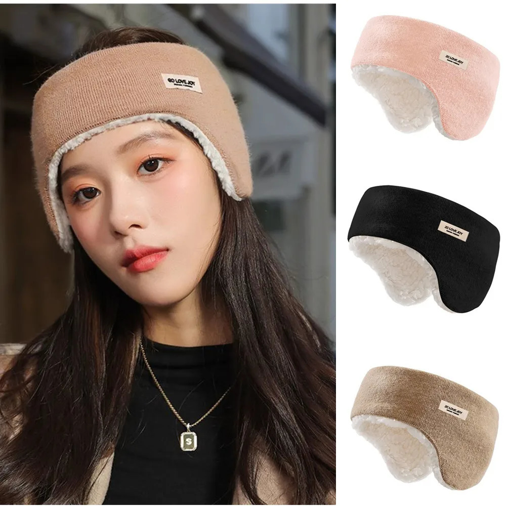 cashmere earmuffs for warmth sports headband front cover windproof earmuffs outdoor running earmuffs 241205