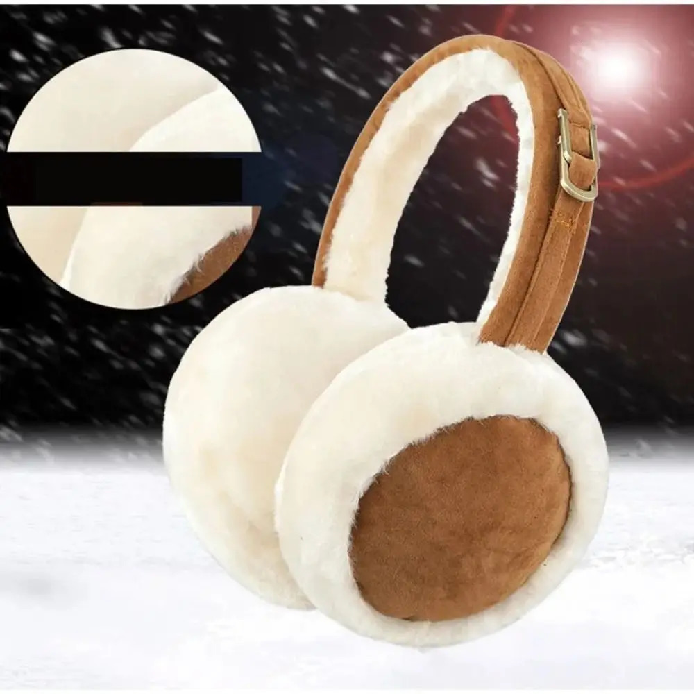 Plush earmuffs warm folding earmuffs mens winter warm earmuffs outdoor cold protection earmuffs fashionable 241205