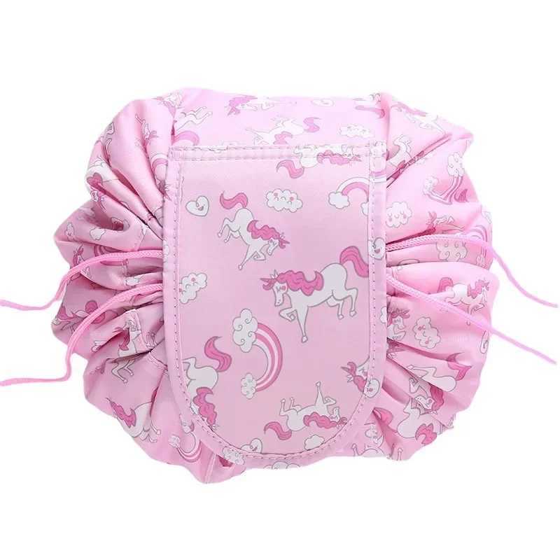 Lazy drstring cosmetic bag high value large capacity cosmetic wing storage bag Korean versi portable travel storage bagXJ241206