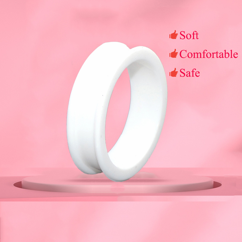 3-38mm Hollow Medical Silicone Flexible Double Flared Flesh Ear Tunnel Plugs Phimosis stretch ring Gauge Expander Stretchers Men 1pair or One for each