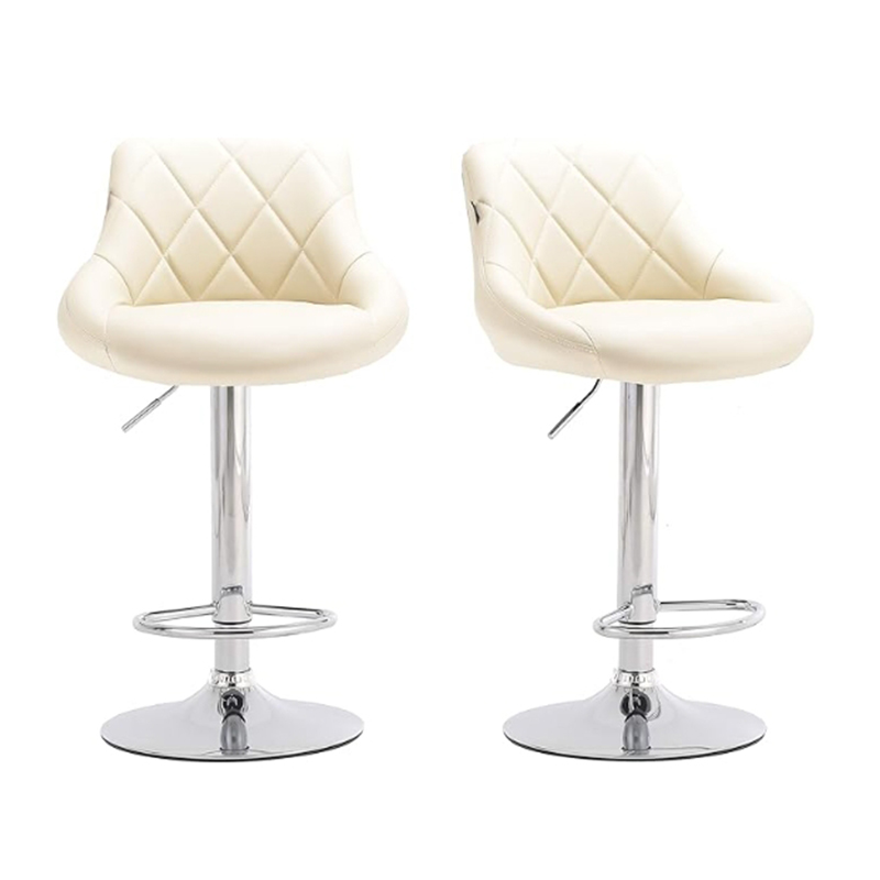 Elegant High-Back Bar Stools - Sturdy Construction & Sleek Finish for Modern Interiors