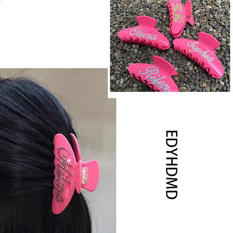 Customized handmade double-sided DIY numeric name grab hair clip unique couple gift 2024 241205