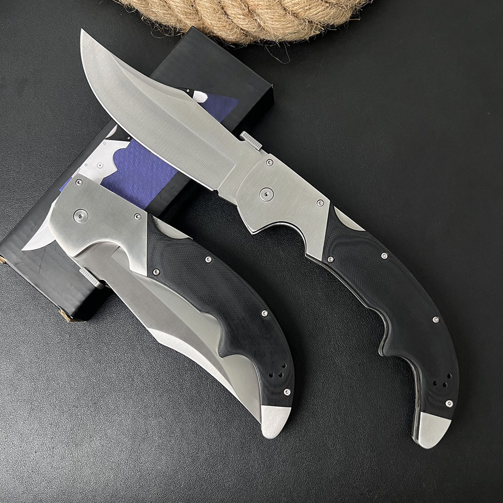 Promotion H9905 XL 62MA Survival Folding Knife S35VN Satin Blade G10 with Stainless Steel Handle Outdoor Camping Hiking Fishing EDC Tactical Pocket Knives