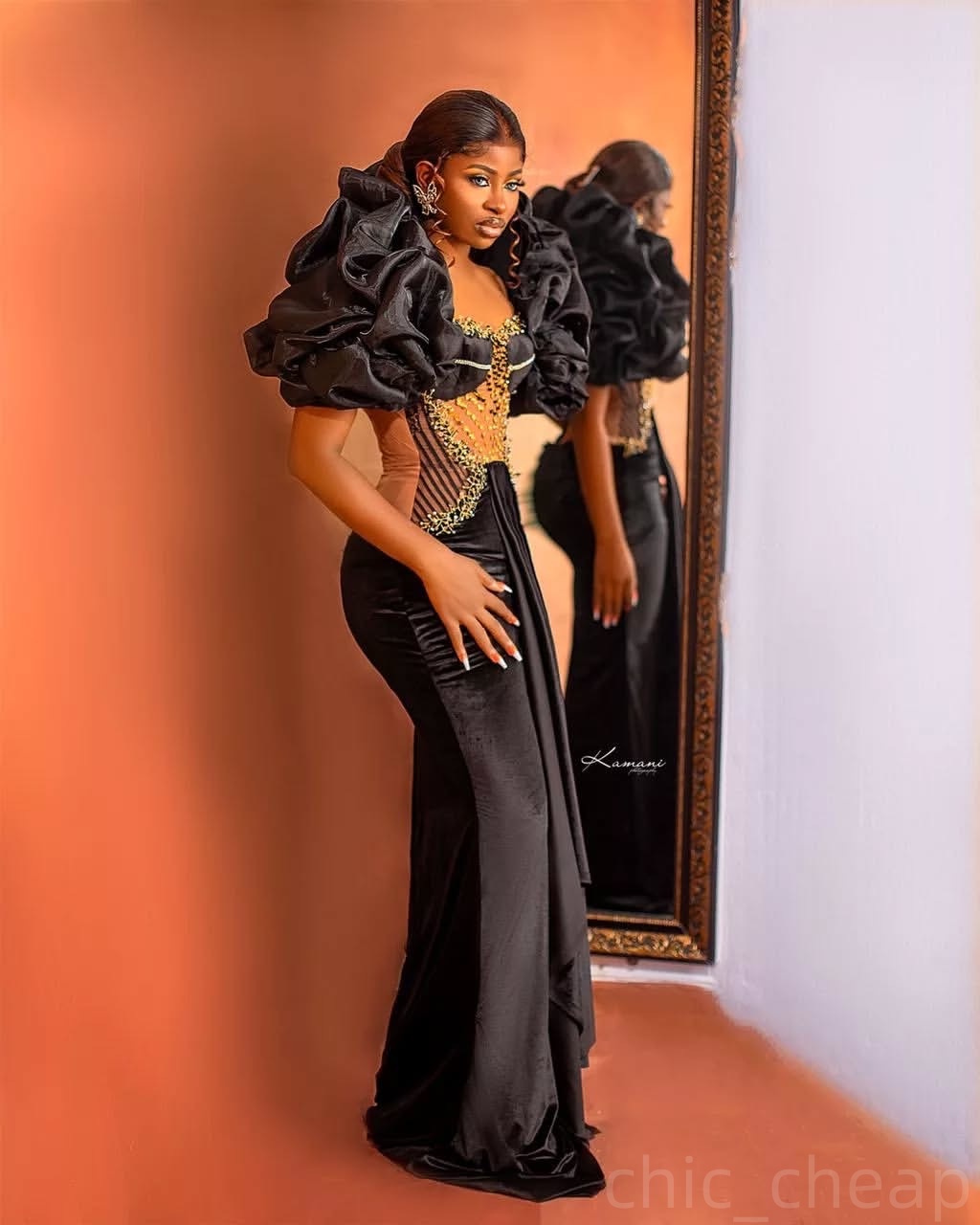 Black Illusion Prom Dresses 2025 Beaded Velvet Stylish Evening Formal Party Second Birthday Engagement Gowns Plus Size Dress For Special Occasions
