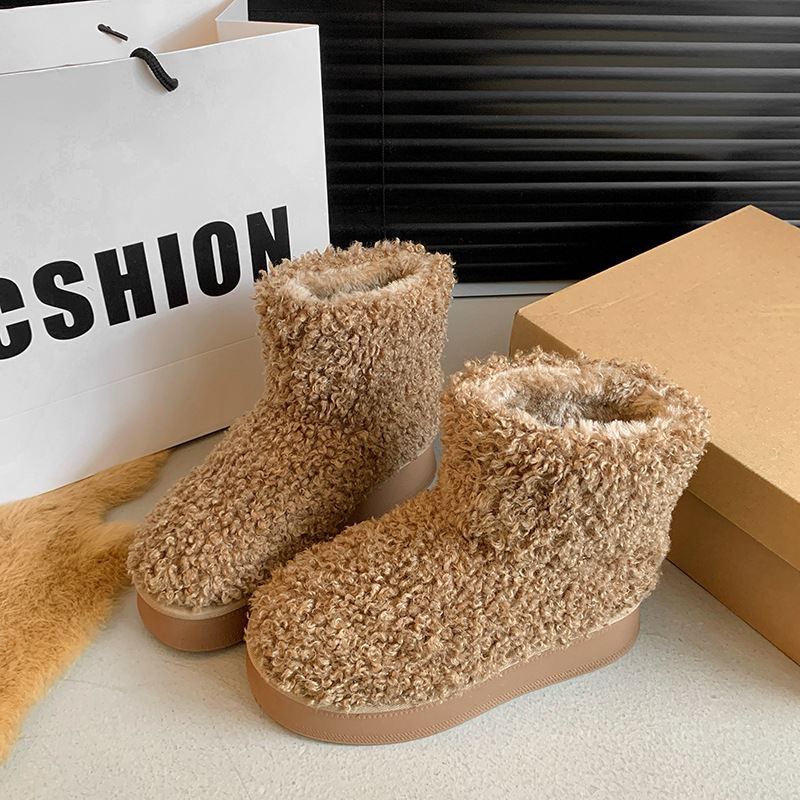 2025 free shipping boots snow winter womens boots shoes boot mens booties autumn winter warm boots fashion lotus black