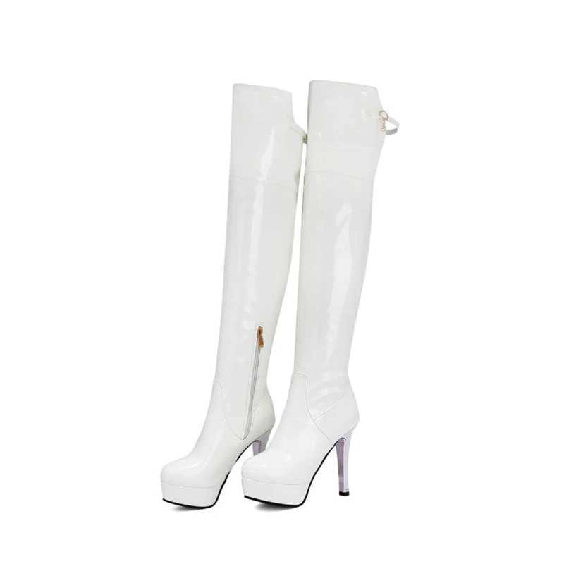 High Quality Slim over the knee boots wen high h platform shoes winter p sexy thick high boots femT707-7 T241206