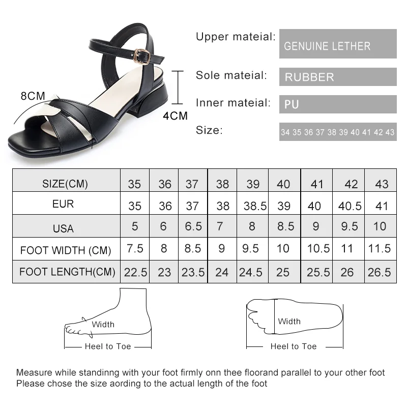 AIYUQI Sandals Women Genuine Leather Fashion Women's Summer Sandals Mixed Color Large Size Women's Sandals