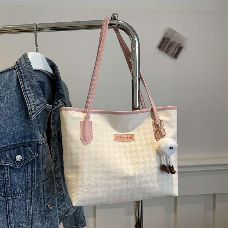 Tote Women's New Large Capacity Commuting Versatile Spring And Summer Shoulder College Student Class Bag, Fashionable Quality Classic B2