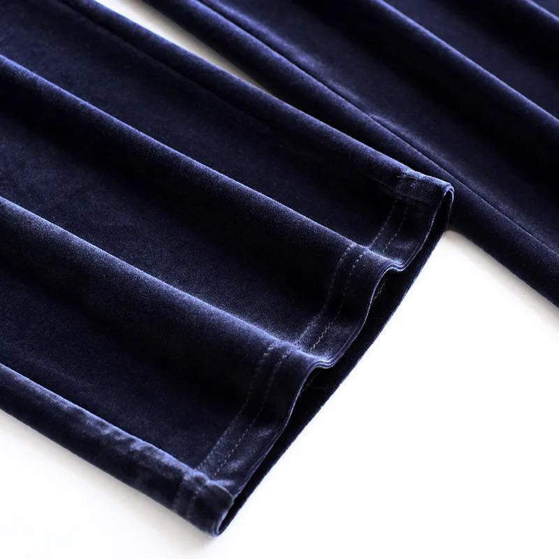 Korea High Waist Fall Gold Velvet Pants for Women Pants Loose Tight Pants Womens Spring/Summer Mop Pants S-5XL 241202