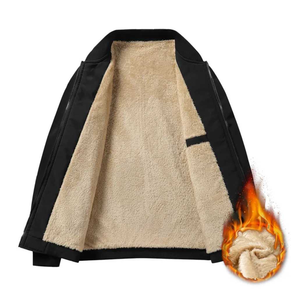 Men Korean Fleece Zip-Up Jacket Workout Fleece Jackets Full Zip Wool Warm Thick Coats with Pockets Autumn Winter Clothes for MenXJ241206