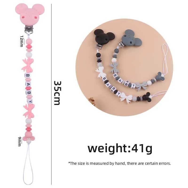 Pacifier Holders Clips# New Free Custom Personalized Name Baby Pacifier Clip Chains Teethers Dummy Nipple Holder Clips Newborn Teething Soother toy Gi