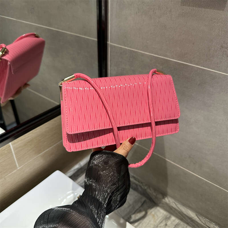 Small Niche Design, Simple Shoulder Summer New Item, Solid Color, Casual Armpit Bag, Stylish Commuting Handbag, Fashionable Quality, Classic