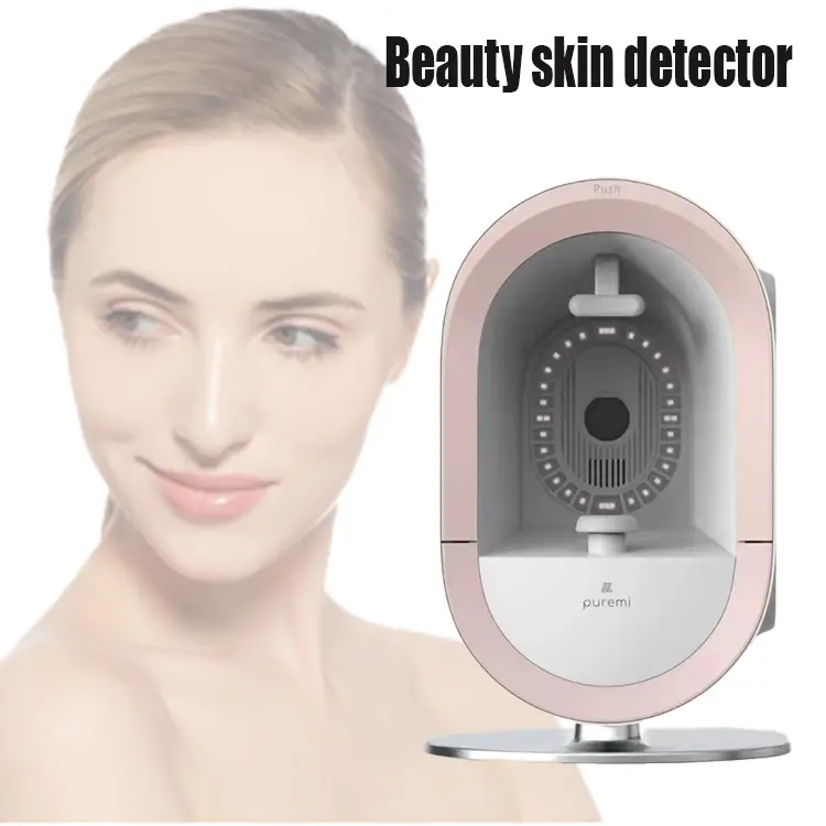 Portable 3D Facial Detector with HD Screen Home Skin Analyzer Face Scanner Skin Analyzer Skin Analysis Machine Skin Moisture Tester Facial Detection D