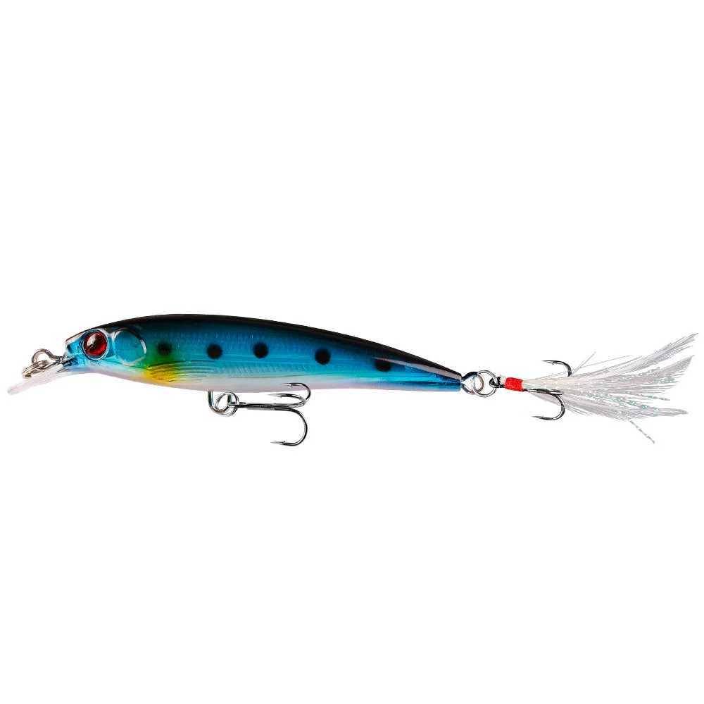 1Pcs Hard Plastic Crankbait Sinking Fishing Lure 7.2g 9cm Minnow Artificial Bait 3D Eyes Trolling Tack For Bass Pike CarpXJ241128