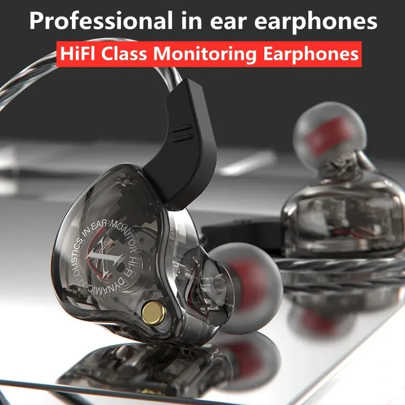 Original X2 Dynamic Wired Earphones HIFI Heavy Bass Earbuds in Ear Gaming Headphones Monitor Sport Noise Cancelling Headset Mic