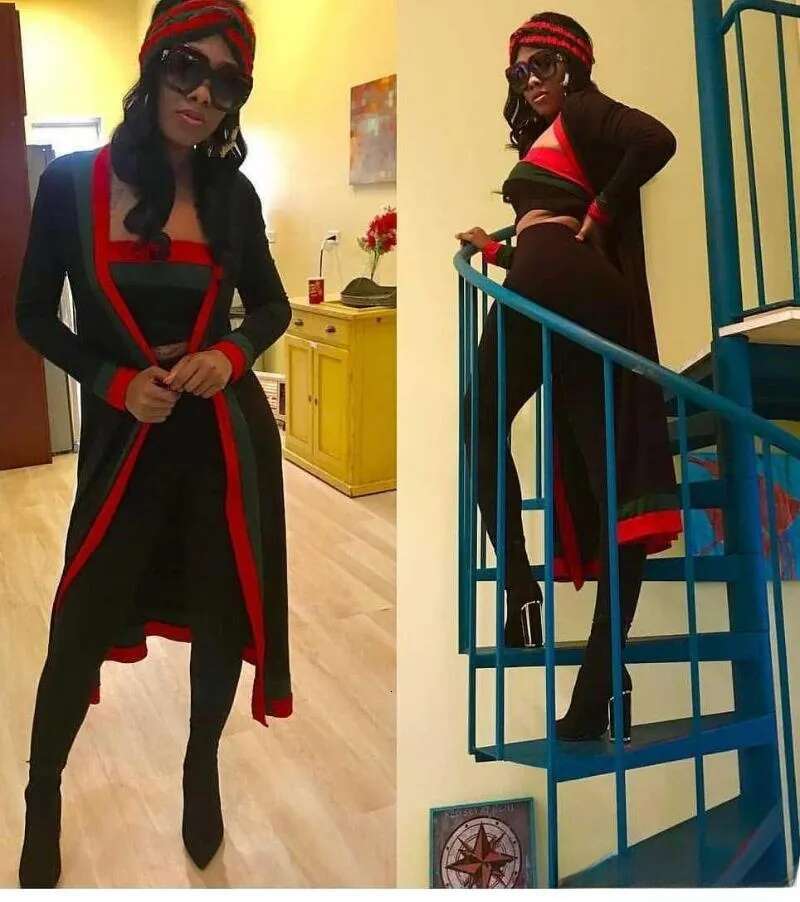 Striped 3 Piece Casual Dress Set For Women Strapless Bodysuit, Long Cloak, Overalls Khaki, Black, Gray Polyester - B1