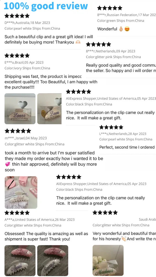 Fashionable custom rhinestone letter hair claw bucket personalized name vinegar hair clip for womens birthday gift 241205