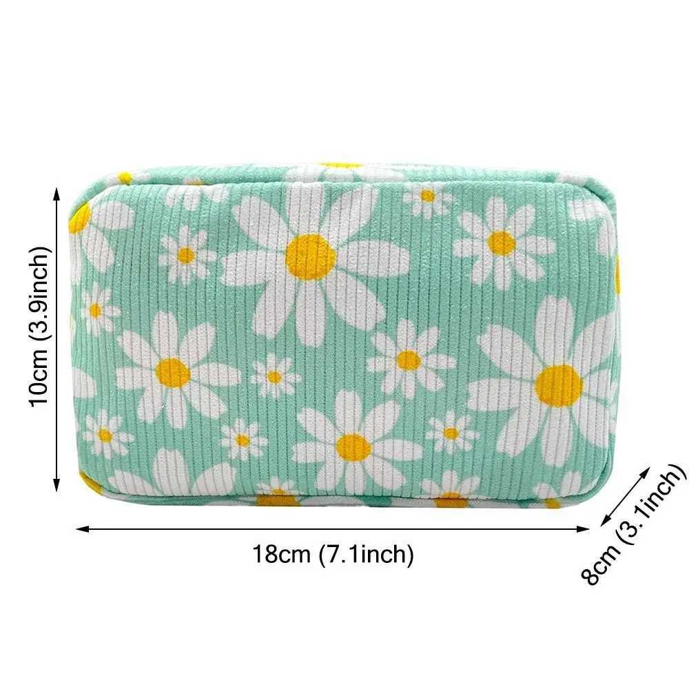 Makeup Brush Skincare Corduroy Makeup Bag Fi Printed Large Capacity Cosmetic Bags Travel Toiletry Organizer Bag for WomenXJ241206