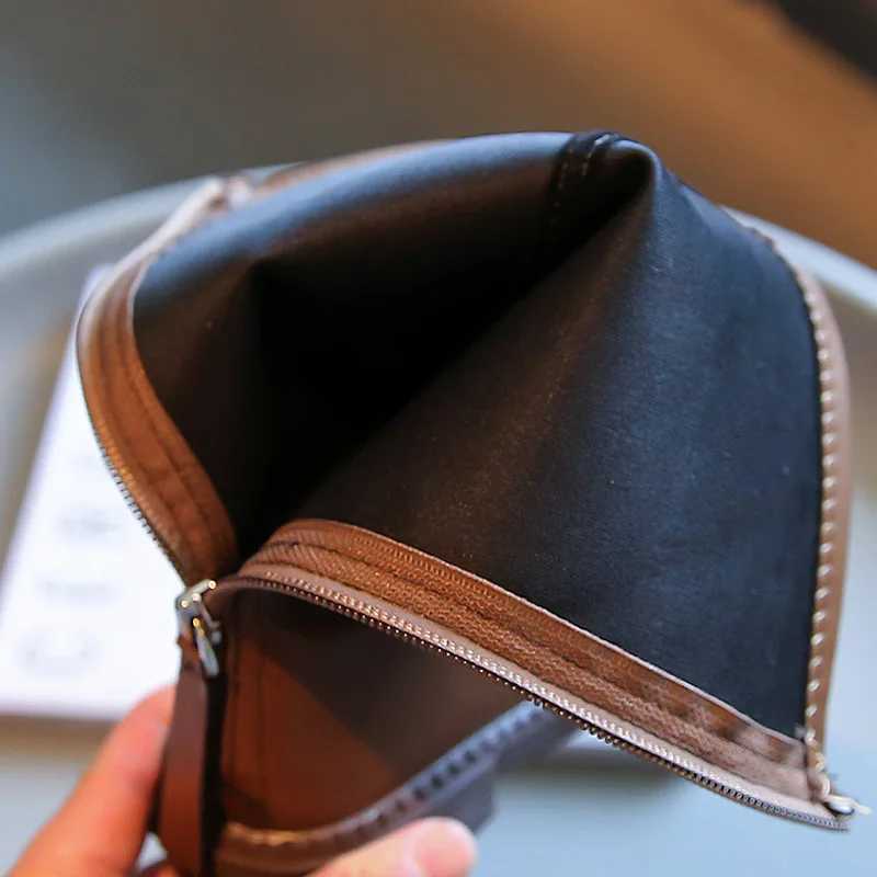 Girls High Boots 2023 Autumn and Spring New Japanese Sle Princess Catwalk Leather Shoes Childrens Fashion Simple Non-slip PUXJ241206