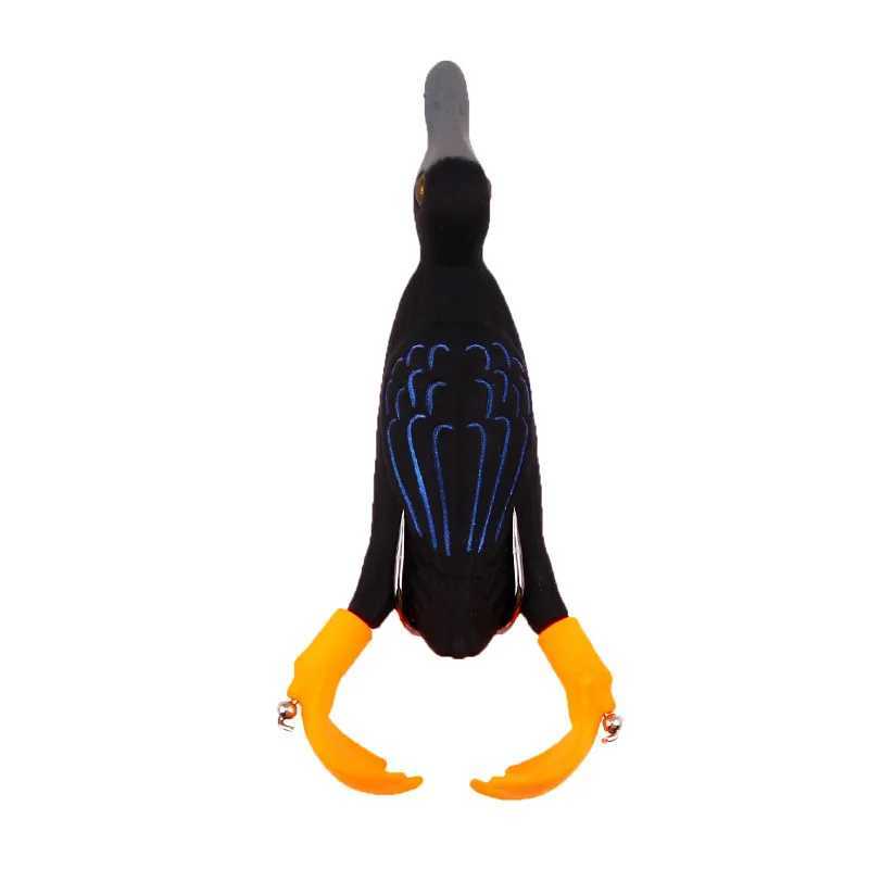 Lure Baits Propelr Soft Bait Duck Flippers Baed Doub Hook Floating Spinning Tractor Imitation Lure Silica Gel Fishing GearXJ241128