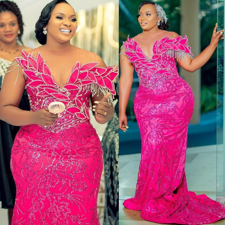 Fuchsia Prom Dresses 2025 Florals Rhinestones Beaded Sequined Evening Formal Party Second Birthday Engagement Gowns Plus Size Dress For Special Occasi