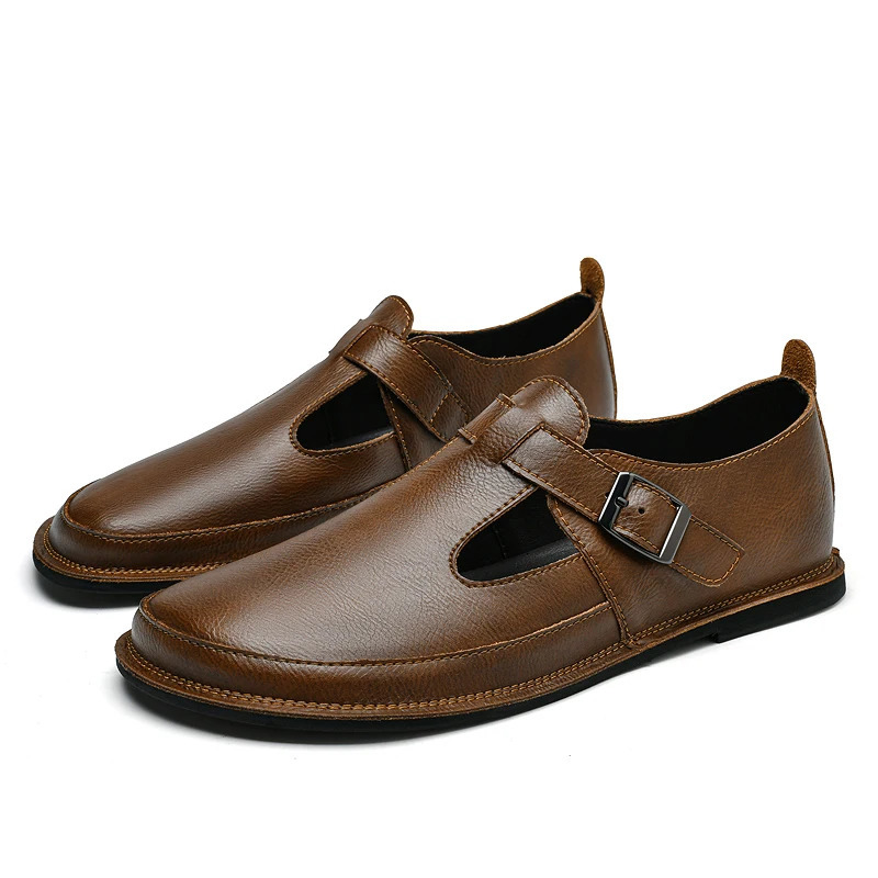 Outdoor Male Genuine Leather Walking Footwear Arrival Men Stylish Loafers Slip on Boat Shoes Handmade Mens Casual Shoes 241206