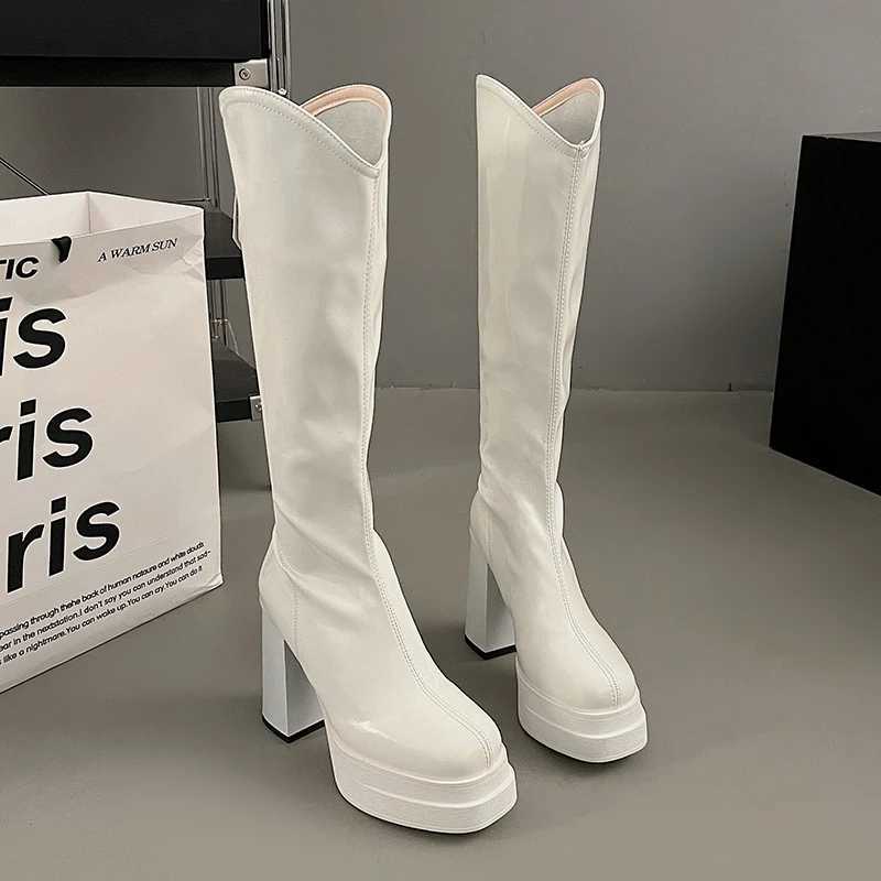 High Quality Wens Shoes New Fi Wen Thigh High Boots Platform High H The Knee Boots Zip Sexy Lg Shoes Boots for Wan T241206