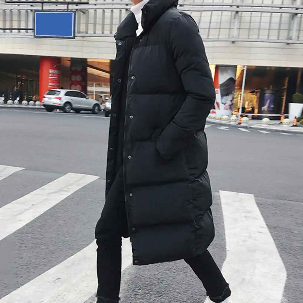Winter Mens Jackets Hooded Thicken Plus Long Parkas Padded Coats Padding Mans Clothing Male Jacket Men 241205