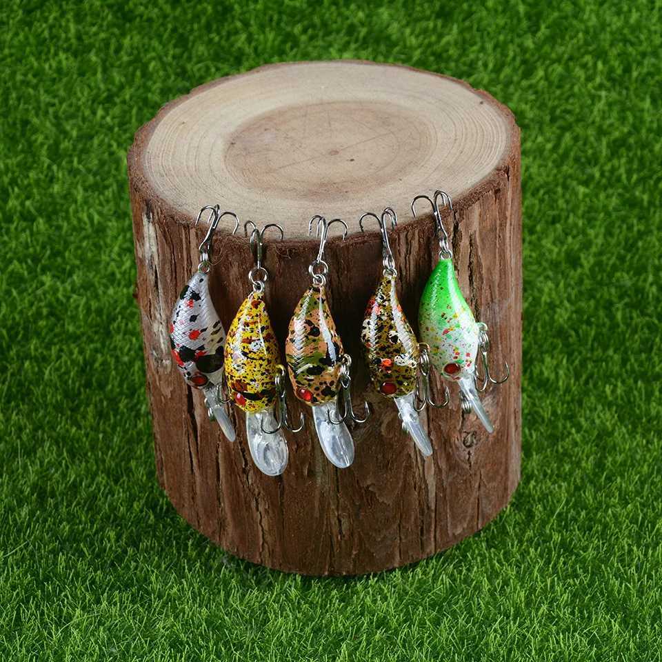 1PCS 4.5cm 3g Crankbait Fishing Lure Quality Minnow Lure 3D Eyes Plastic Hard Bait Pesca Artificial Jig Wobbrs Fishing BaitXJ241128