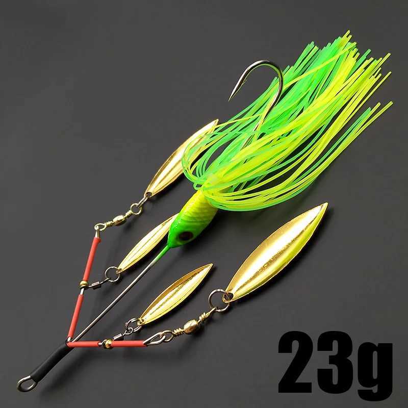 Lunker Spinner Baits Hard Fishing Lure 23g Noisy Buzz Rotating Blade Bubb Vibration Tand Spin Willow Bass Trout Perch PikeXJ241128