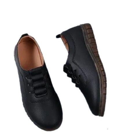 Soft Soled Authentic Leather One Foot Mom Shoes with Flared Soles Plus Size Available