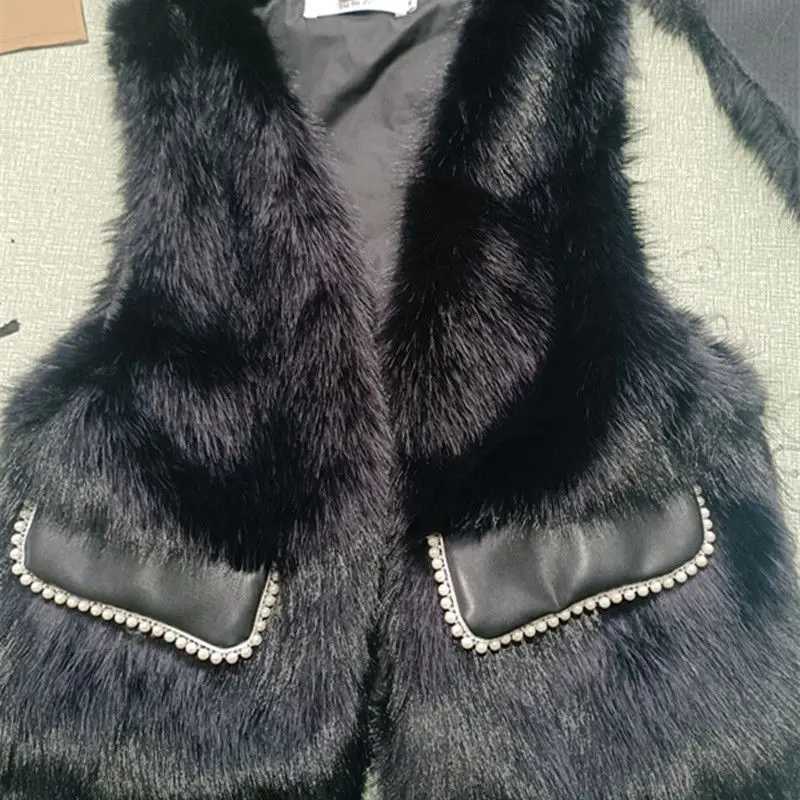 Winter Faux Fur Coat for Women Autumn and Winter New Korean Gentle and Youthful Style Reducing Age Fur Vest Slimming EffectXJ241206