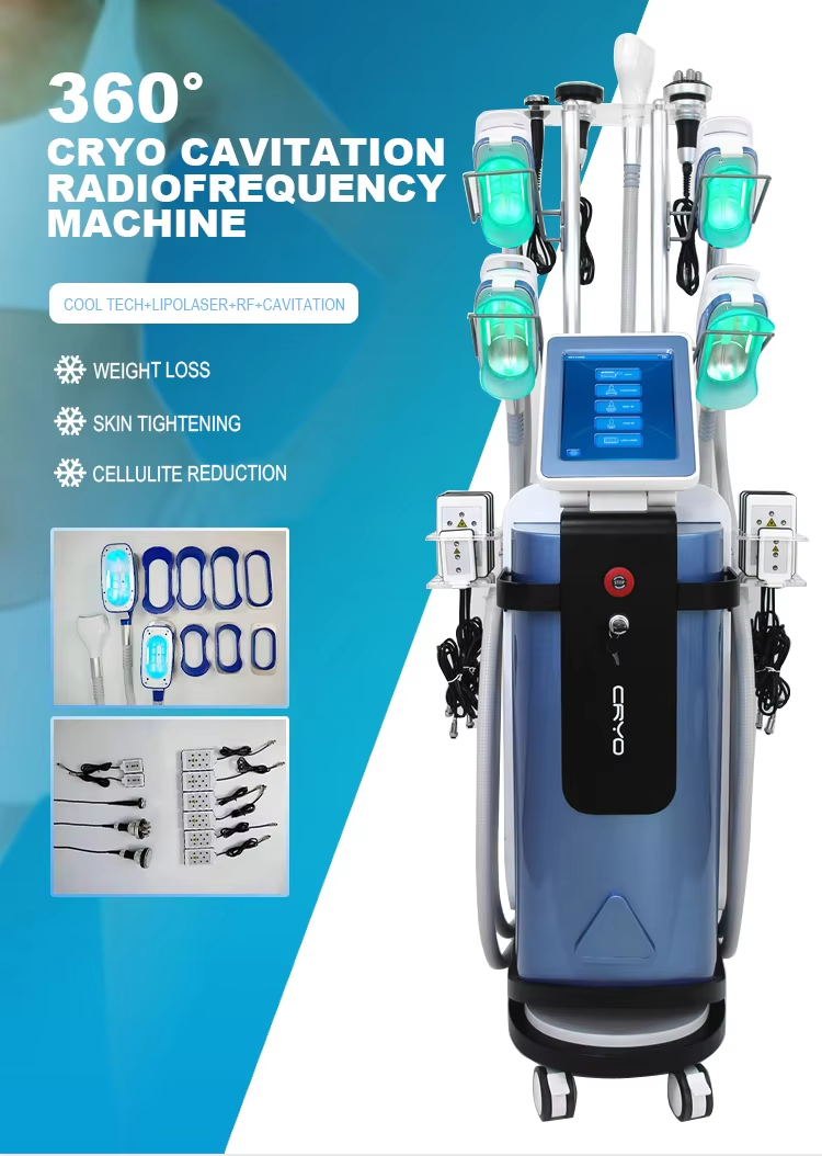 New fat freeze slimming machine rf cavitation lipolaser fat removal skin tightening face lift radio frequency cryo slim salon equipment
