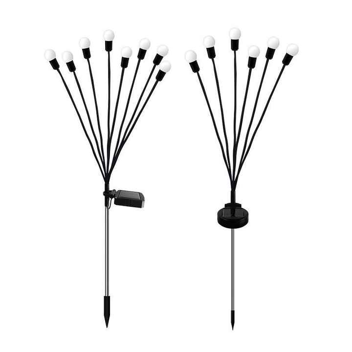 LED Solar Firefly Light String for Outdoor Courtyard - Ground-Inserted Atmosphere Lighting