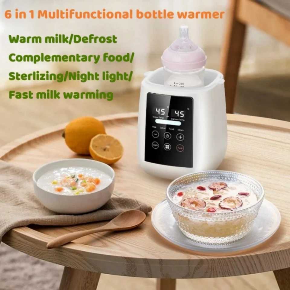 Bottle Warmers Sterilizers# Baby Bottle Warmer Sterilizer 6-in-1Multifuntion Breast Milk Warmer Accurate Temperature Control Baby Bottle Heater S24126