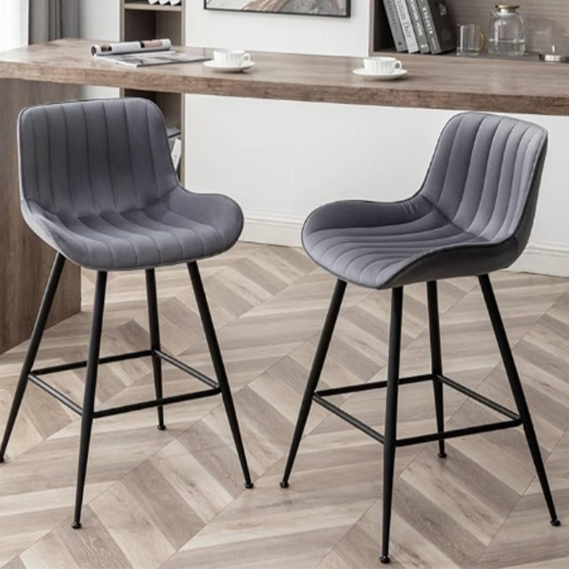 Modern Bar Stool with Adjustable Height - Durable Metal Frame & Comfortable Seat