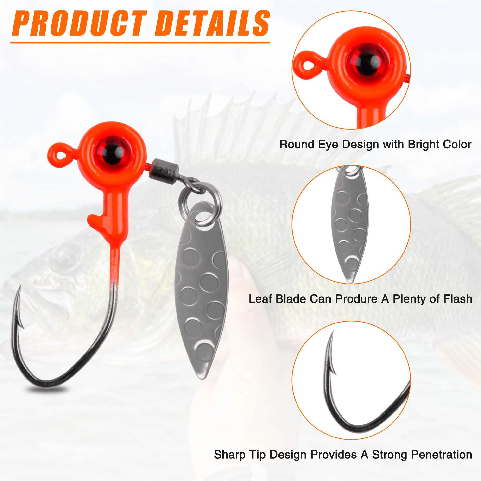 10PCS Jig s Freshwater Fishing Lures Jig With Eye Ball Painted Hooks Fishing Jigs For Bass CrappieXJ241128